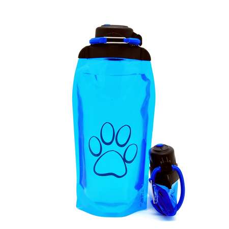 Бутылка для воды складная VITDAM синяя 860мл B086BLS 1414