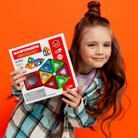 Магнитный конструктор MAGFORMERS Basic Plus set 14 деталей