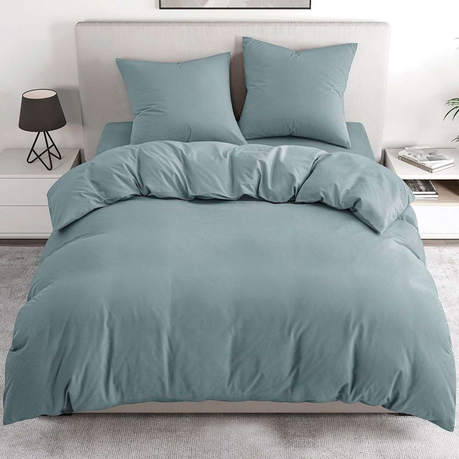 Комплект постельного белья BRAVO 2-спальный макси наволочки 70х70 рис.5828а-1 серый - фото 1