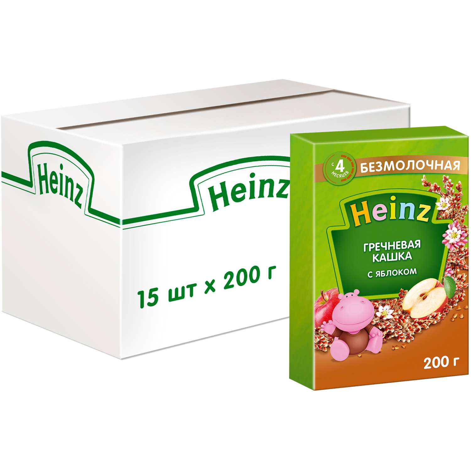 Каша Heinz безмолочная гречка-яблоко 200г с 4месяцев - фото 6