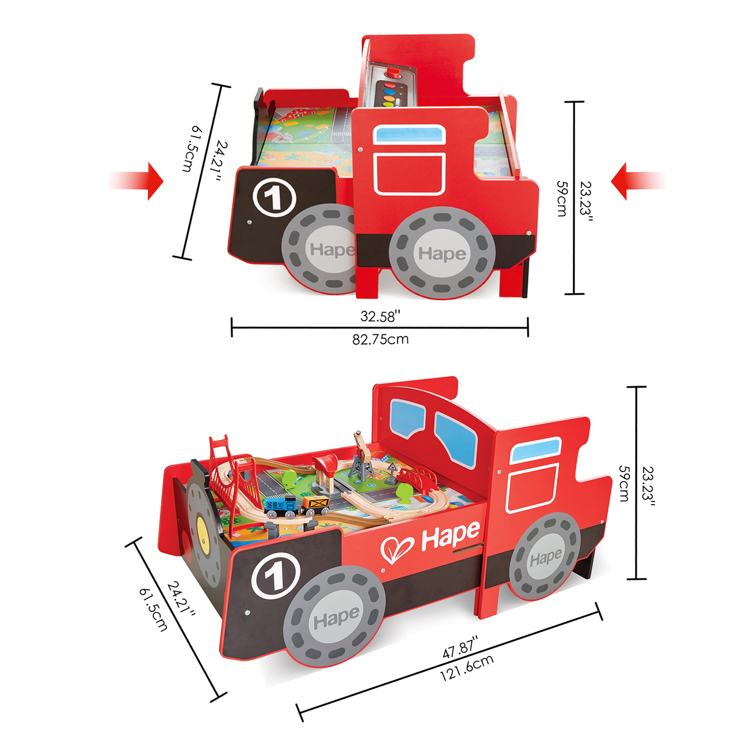 Игровой локомотив Hape для малышей 17 аксессуаров в наборе E3769_HP E3769_HP - фото 3