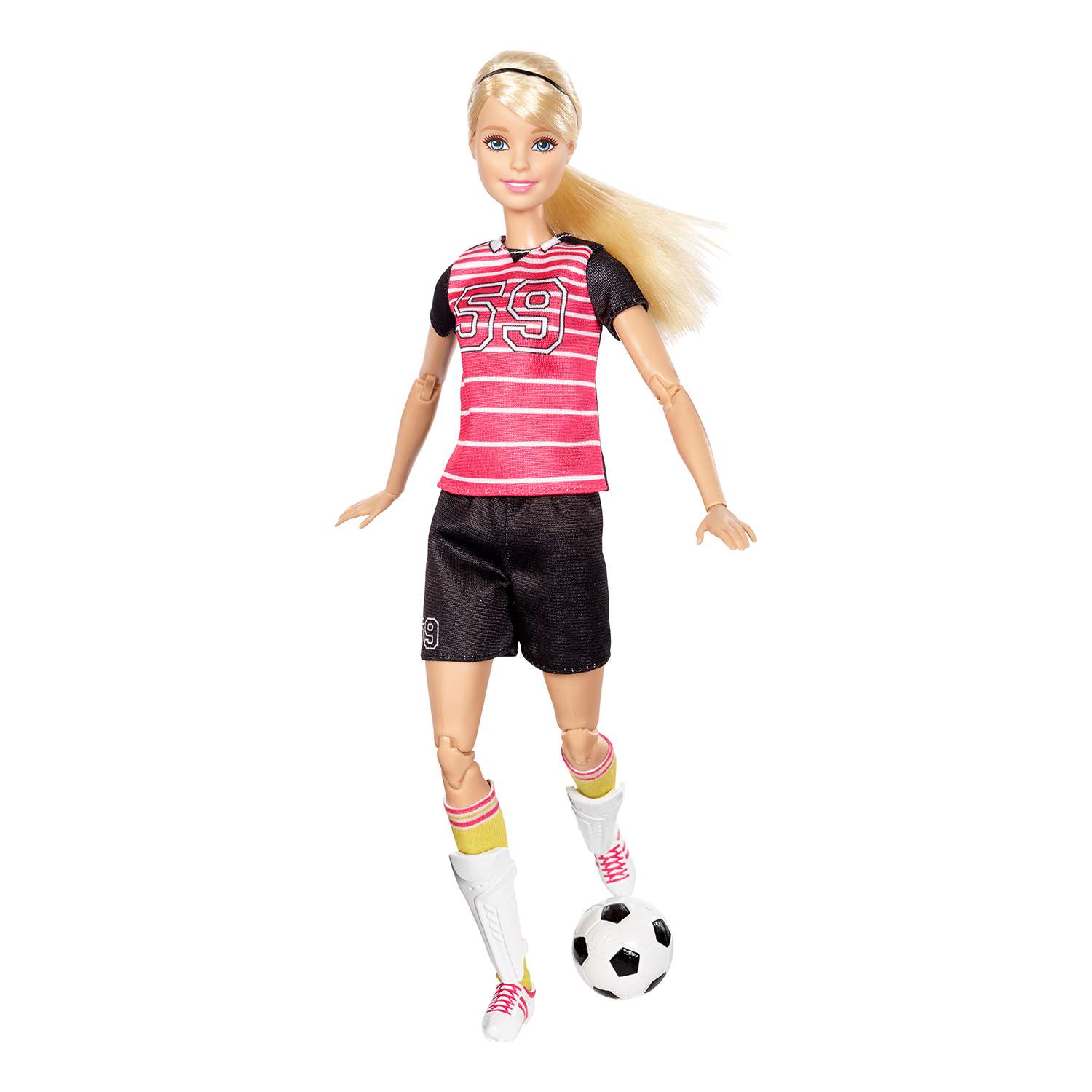 Куклы-спортсменки Barbie Футболистка Блондинка DVF68/DVF69 - фото 8