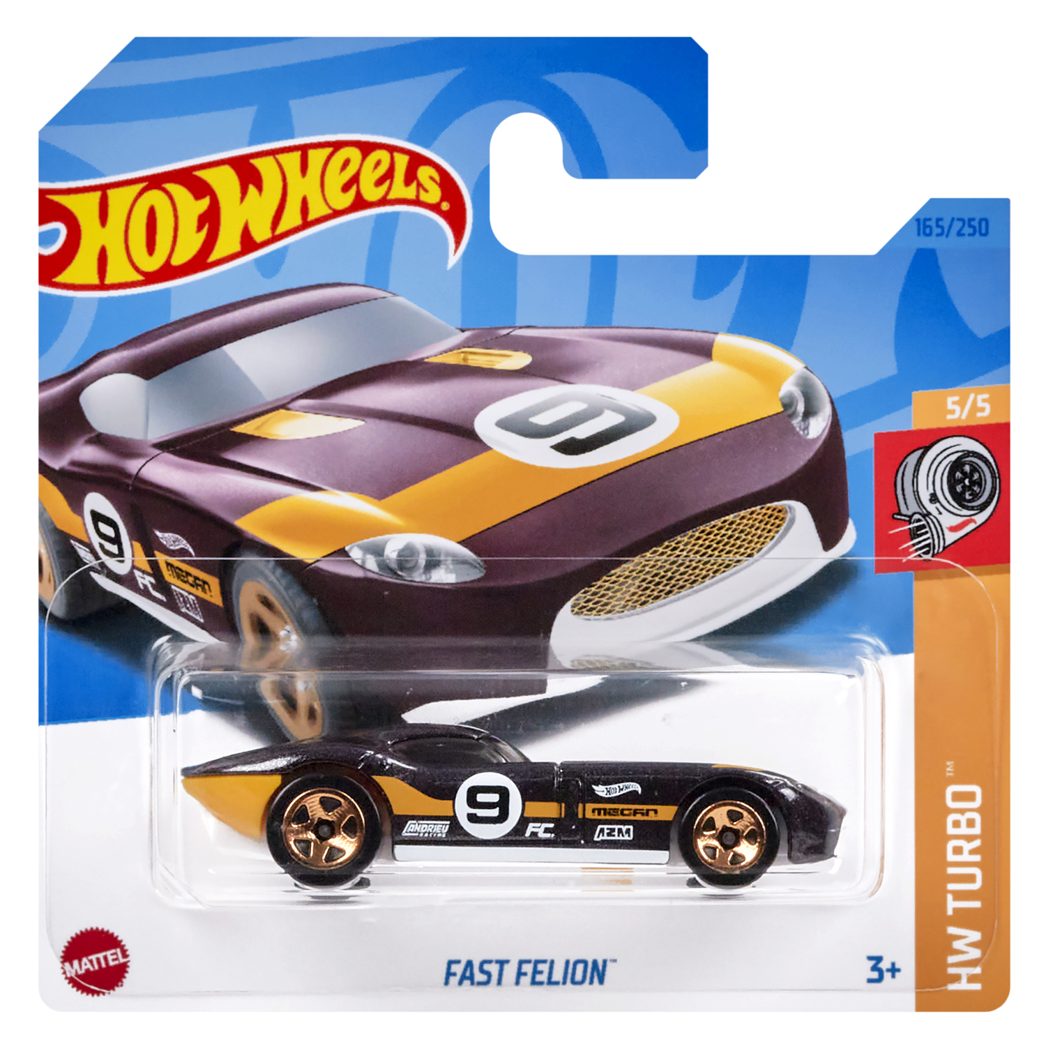 Автомобиль Hot Wheels fast felion 1:64 5785-A165-HKJ39 - фото 1