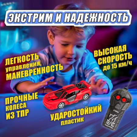 Машинка на пульте управления 1TOY Спортавто Спорткар красный