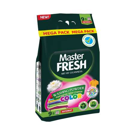 Стиральный порошок Master fresh Color с энзимами 9 кг