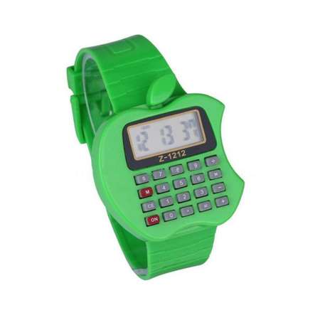 Наручные часы-калькулятор Uniglodis Детские. Яблоко зеленое