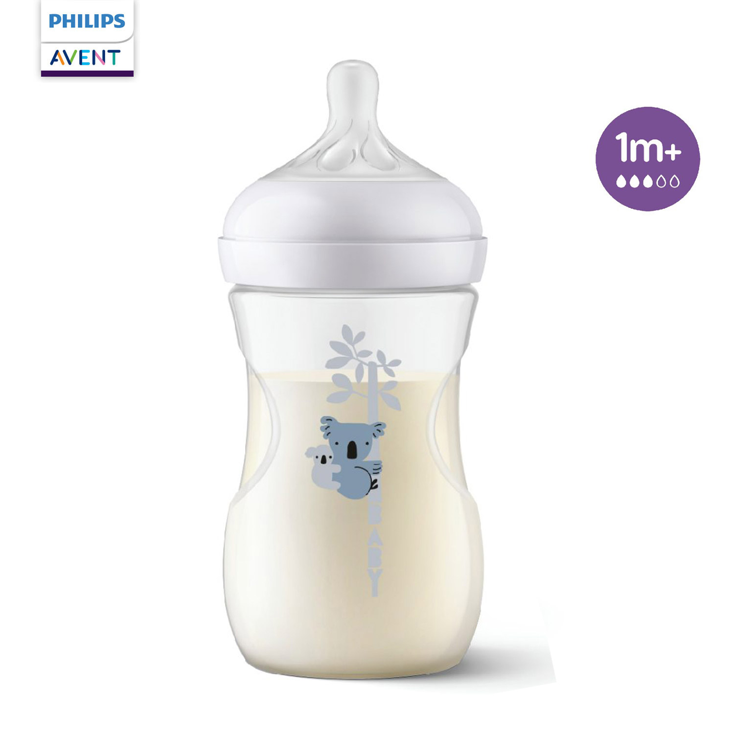 Бутылочка для кормления Philips Avent Natural Response Коала 260мл с 1месяца SCY903/67 - фото 1