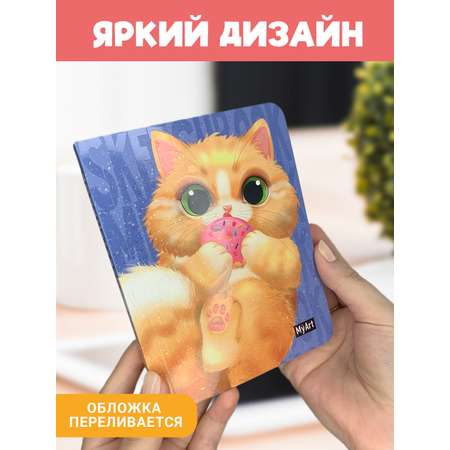 Блокнот Проф-Пресс карманный скетчбук А6 80 листов. MeowBook Нежный пончик