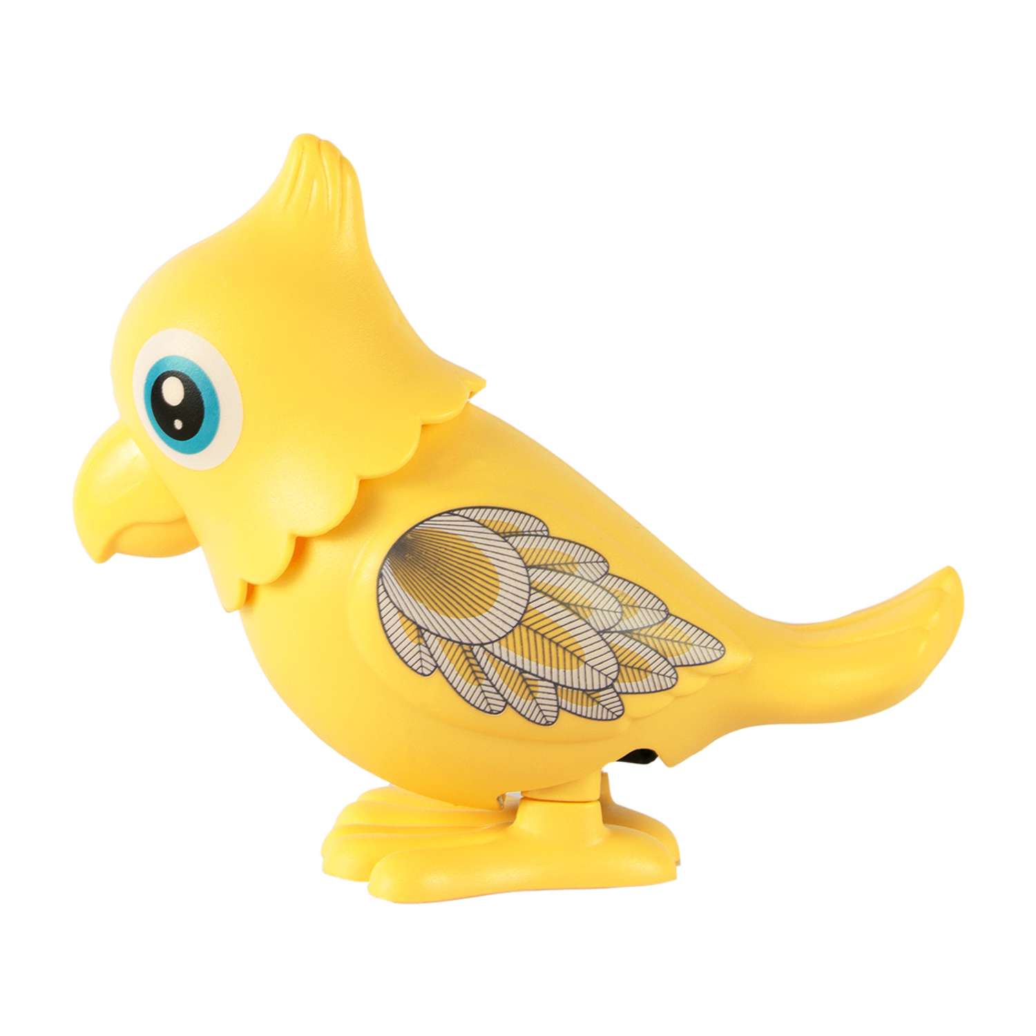 Игрушка RedLine Заводной попугай 10см желтый - фото 3
