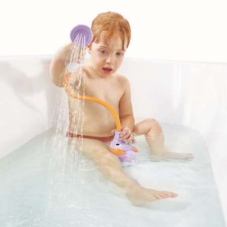 Детский душ для купания Yookidoo Слоненок фиолетовый
