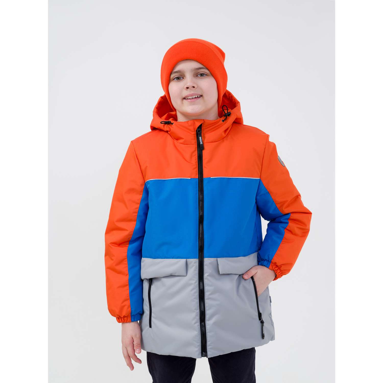 Куртка Shoom Куртка 22-024 Оранжевый/голубой - фото 1