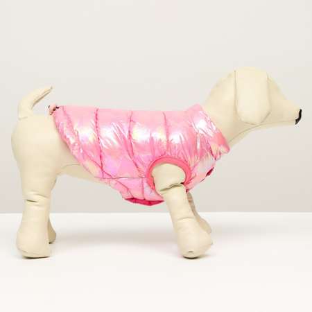 Куртка для собак Sima-Land двухсторонняя розовая