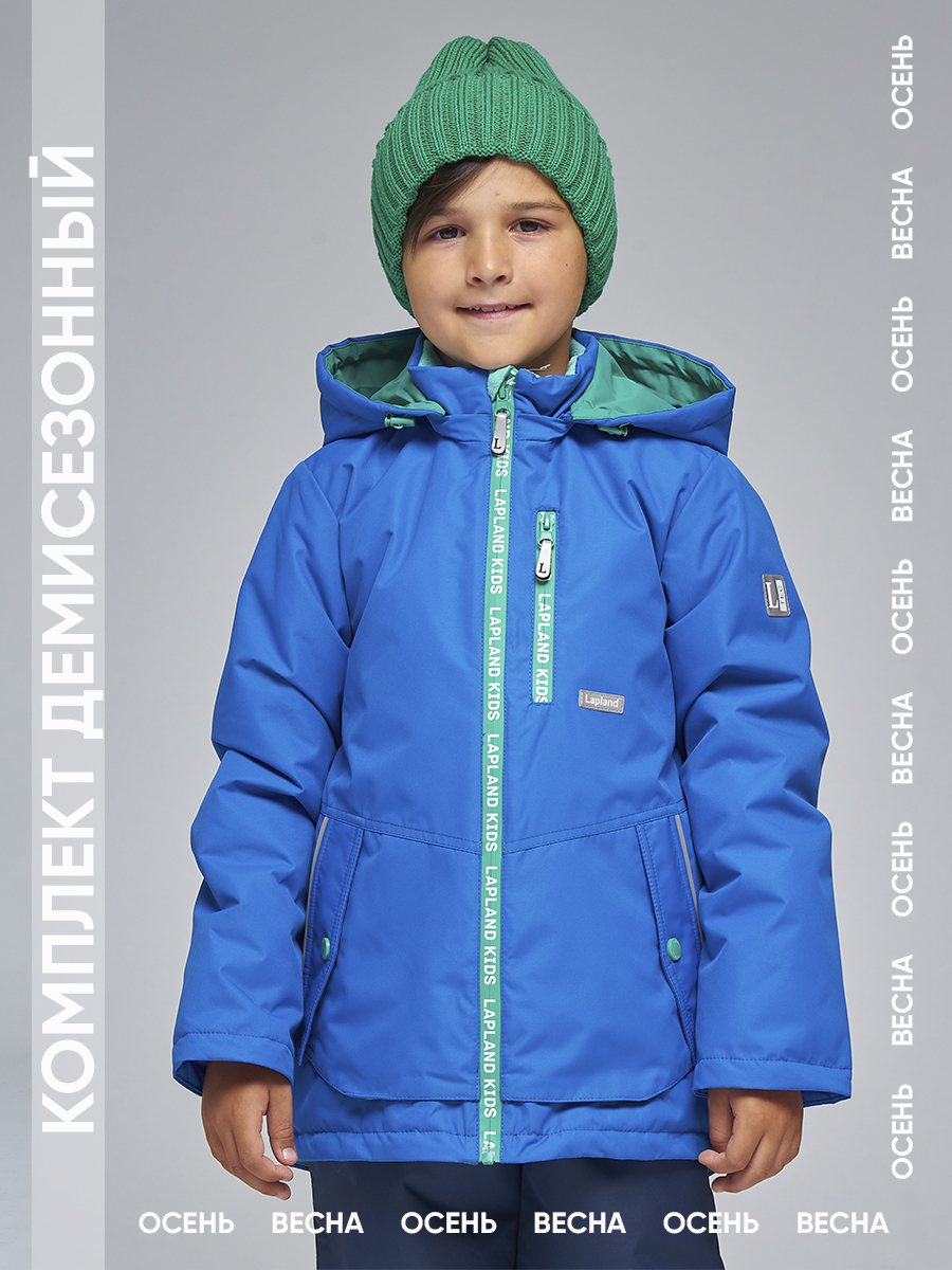 Куртка+Брюки Lapland КМ16-9Однотон-р/Синий-зеленый - фото 12