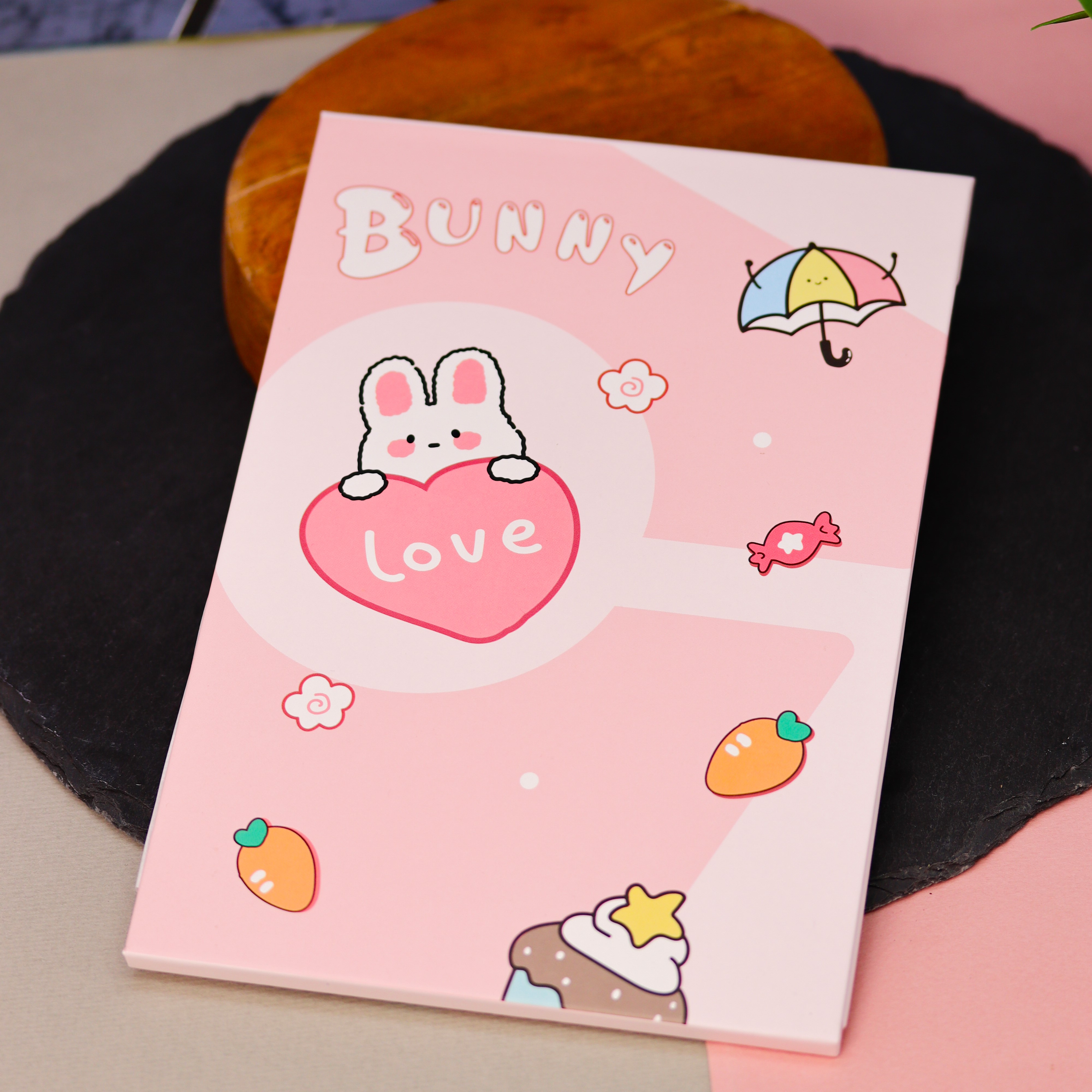 Зеркало настольное для макияжа iLikeGift Love bunny pink - фото 4