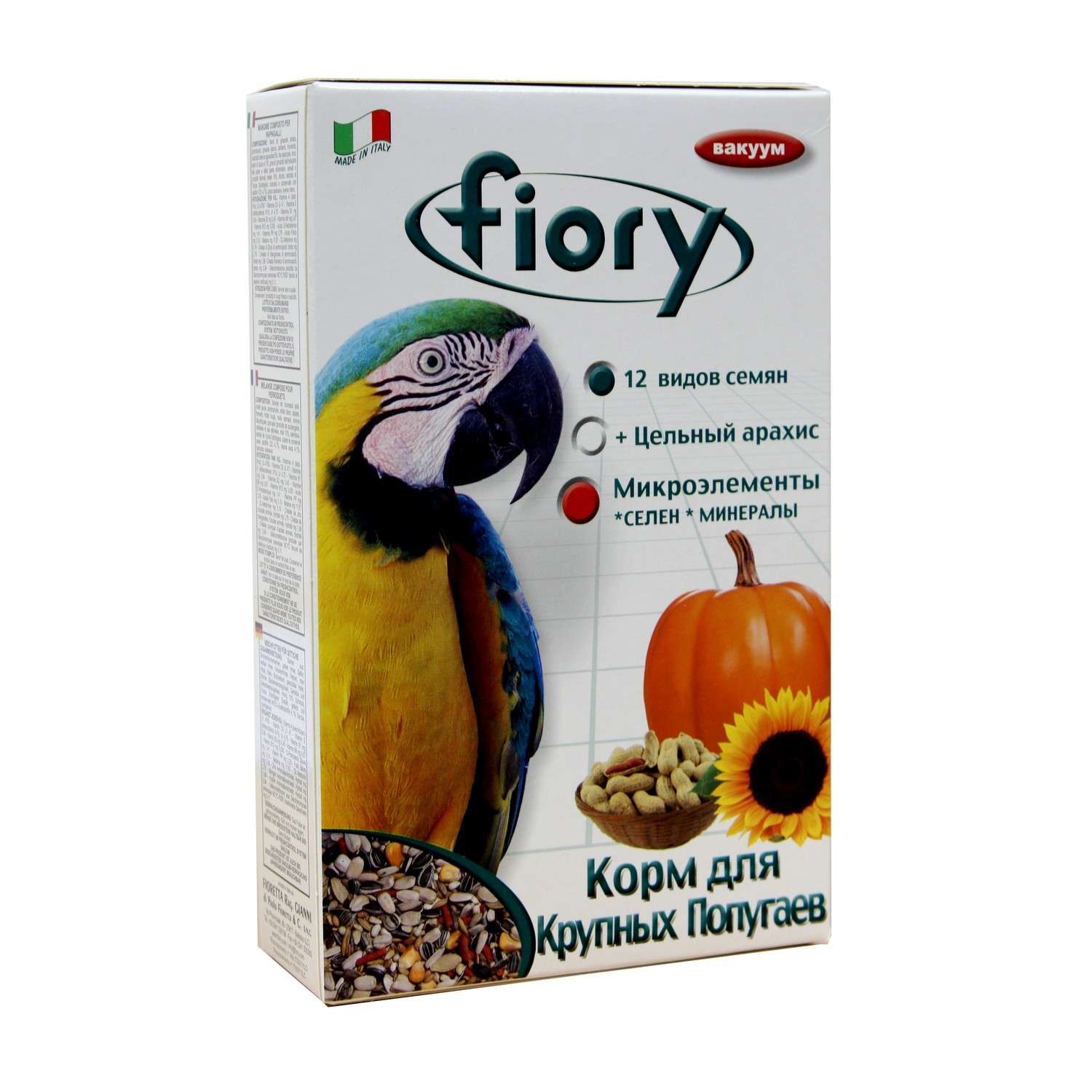 Корм для попугаев Fiory Pappagalli крупных 700г - фото 2