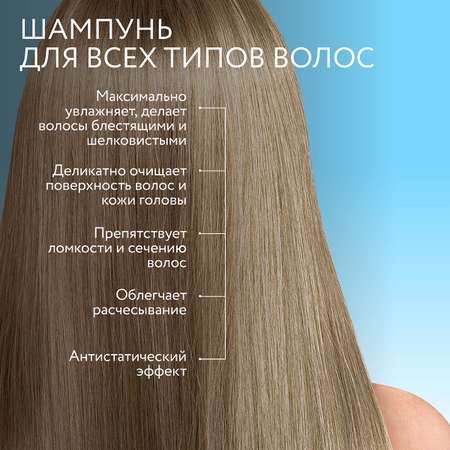 Шампунь Ollin ultimate care для увлажнения волос с гиалуроновой кислотой 1000 мл