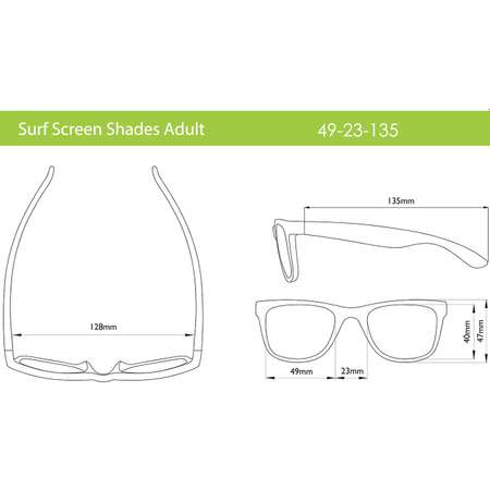 Компьютерные очки Real Kids Surf Shades 10 лет и старше