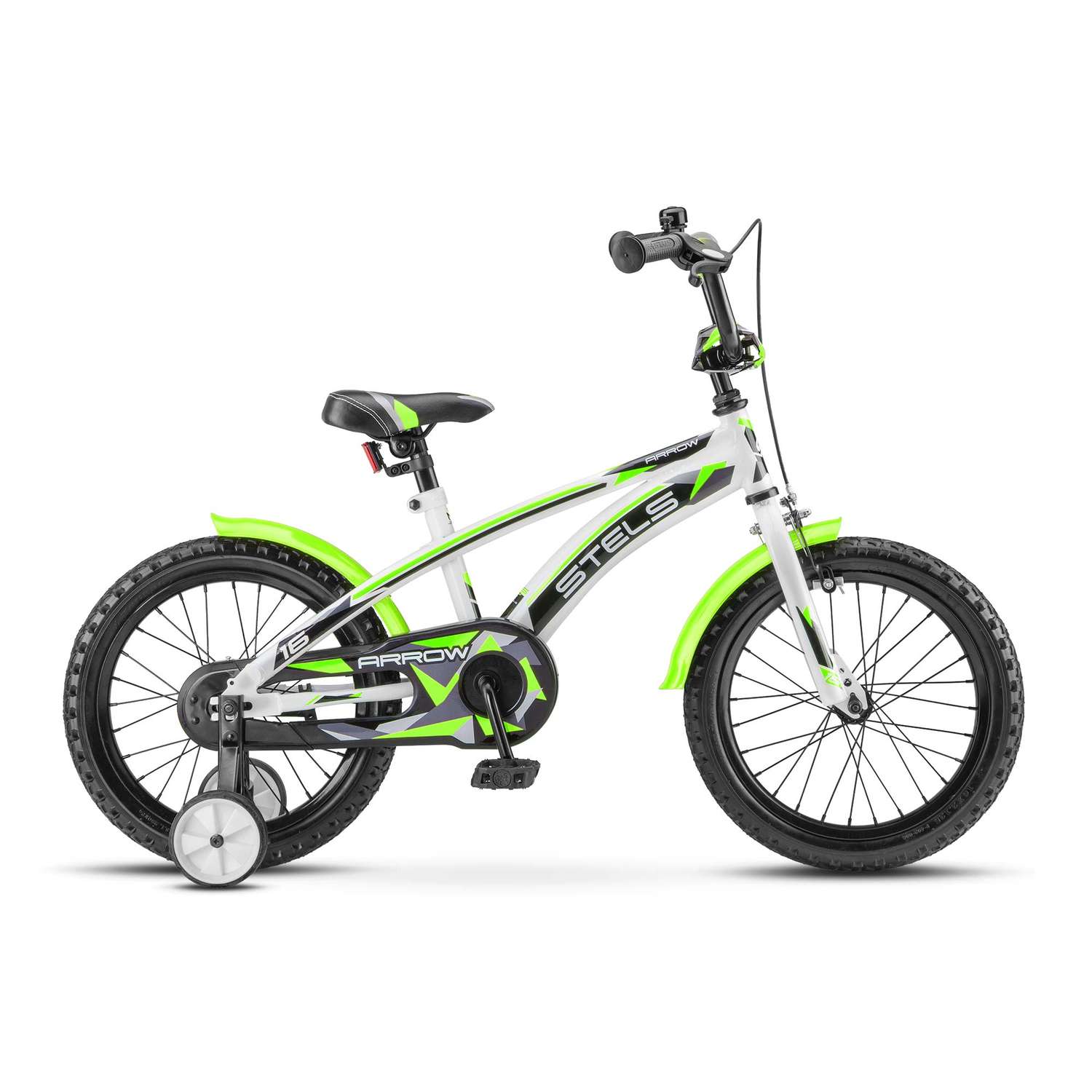 Велосипед STELS Детский Arrow 16 (V020) белый/зелёный - фото 1
