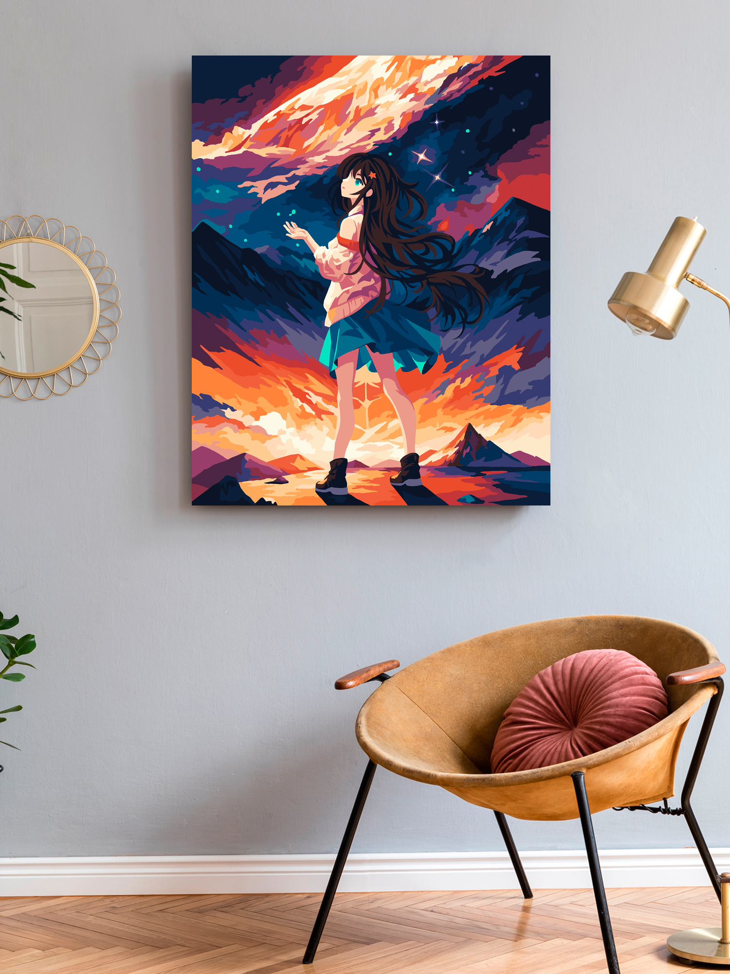 Картина по номерам Art on Canvas холст на подрамнике 40х50 см Аниме арт - фото 3