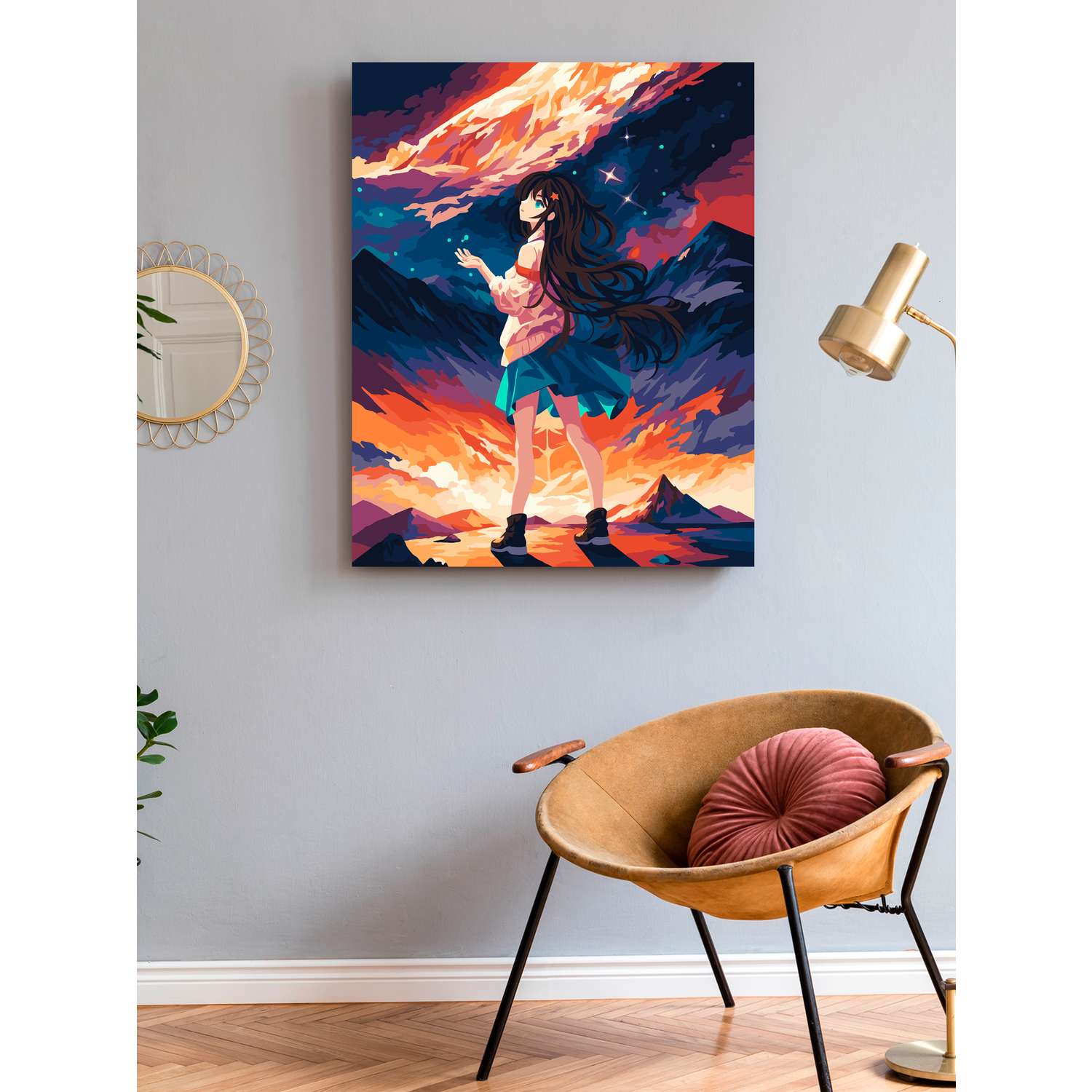Картина по номерам Art on Canvas холст на подрамнике 40х50 см Аниме арт - фото 3