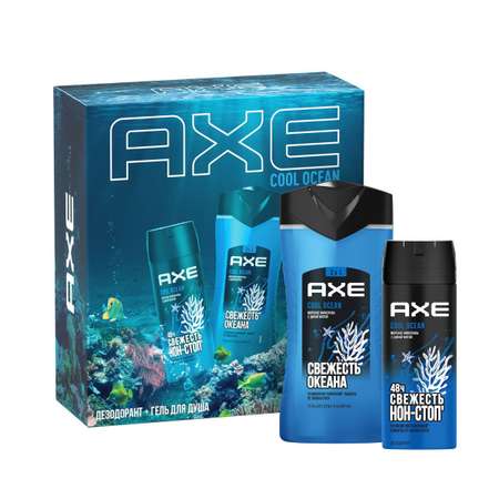 Подарочный набор Axe Cool Ocean гель для душа и дезодорант