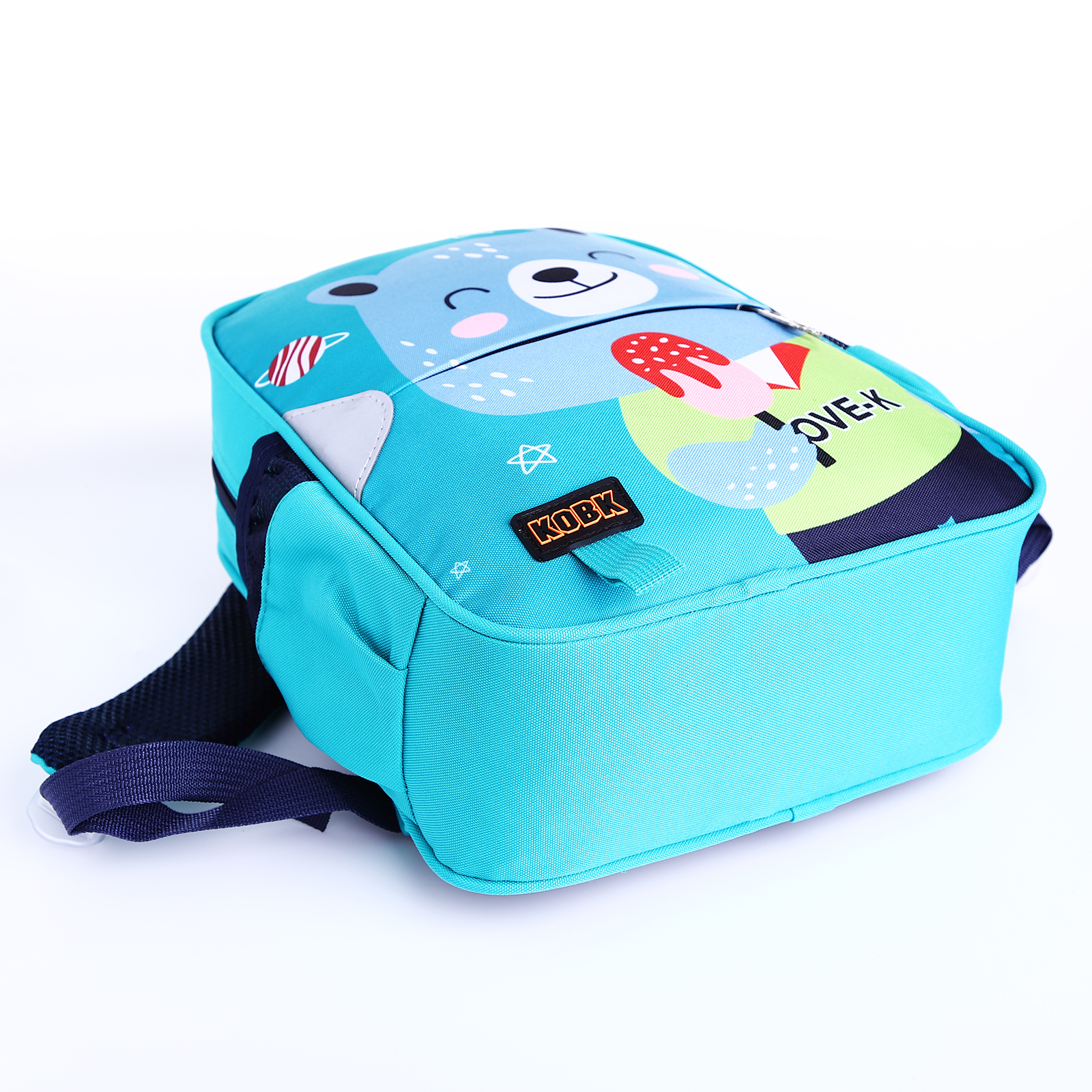 Рюкзак детский NAZAMOK на молнии 3 наружных кармана цвет бирюзовый - фото 5
