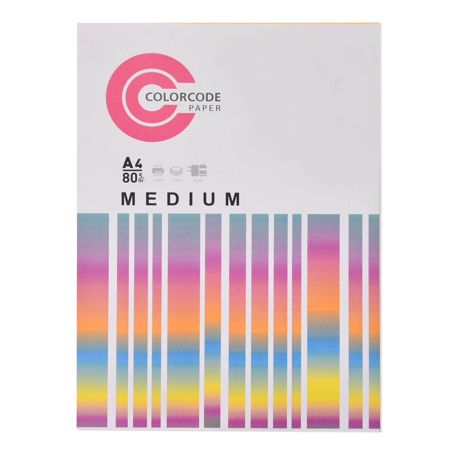 Бумага Color Code A4 универсальная 100л Медиум 5цветов - фото 1