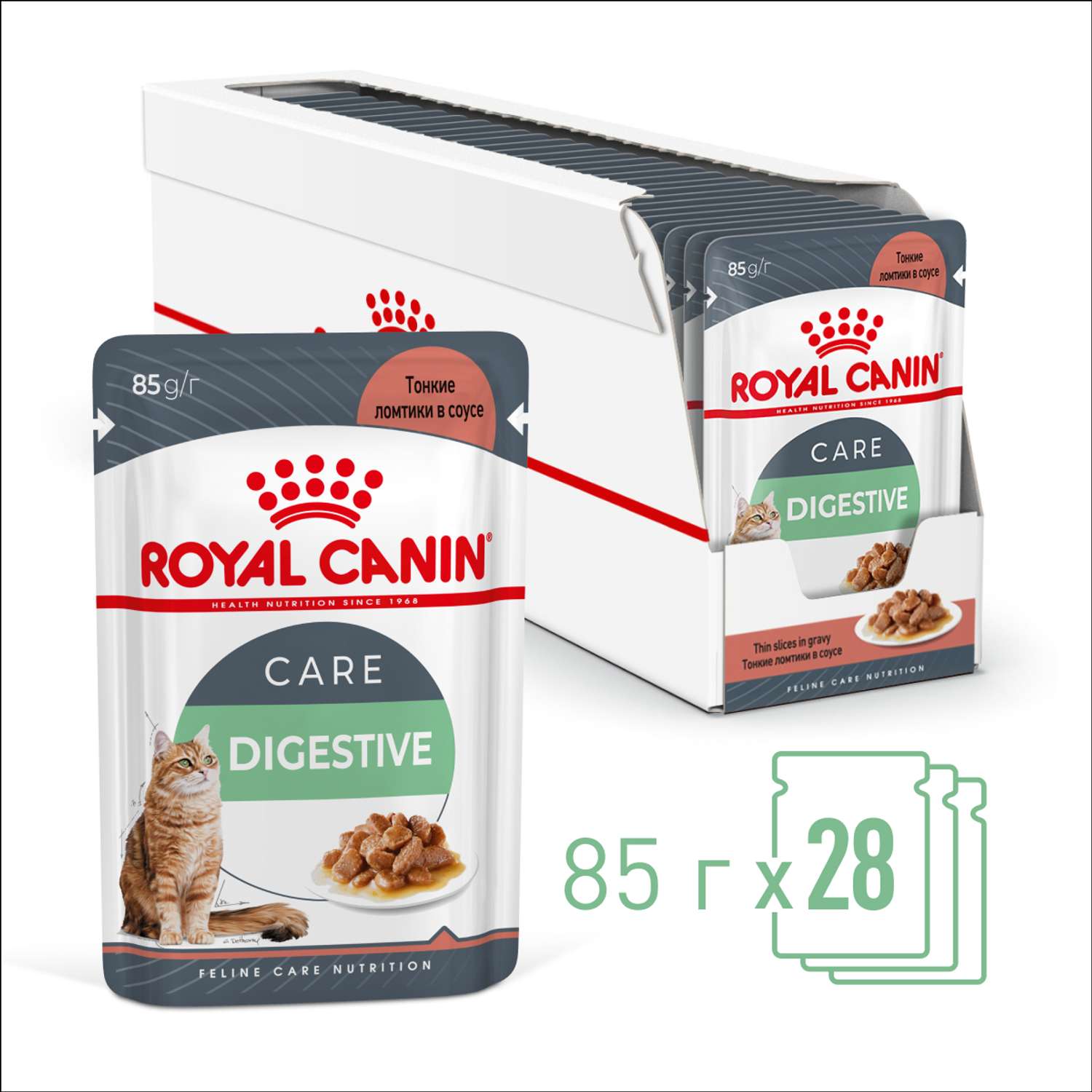 Корм для кошек Royal Canin 85г Digestive Care соус - фото 8