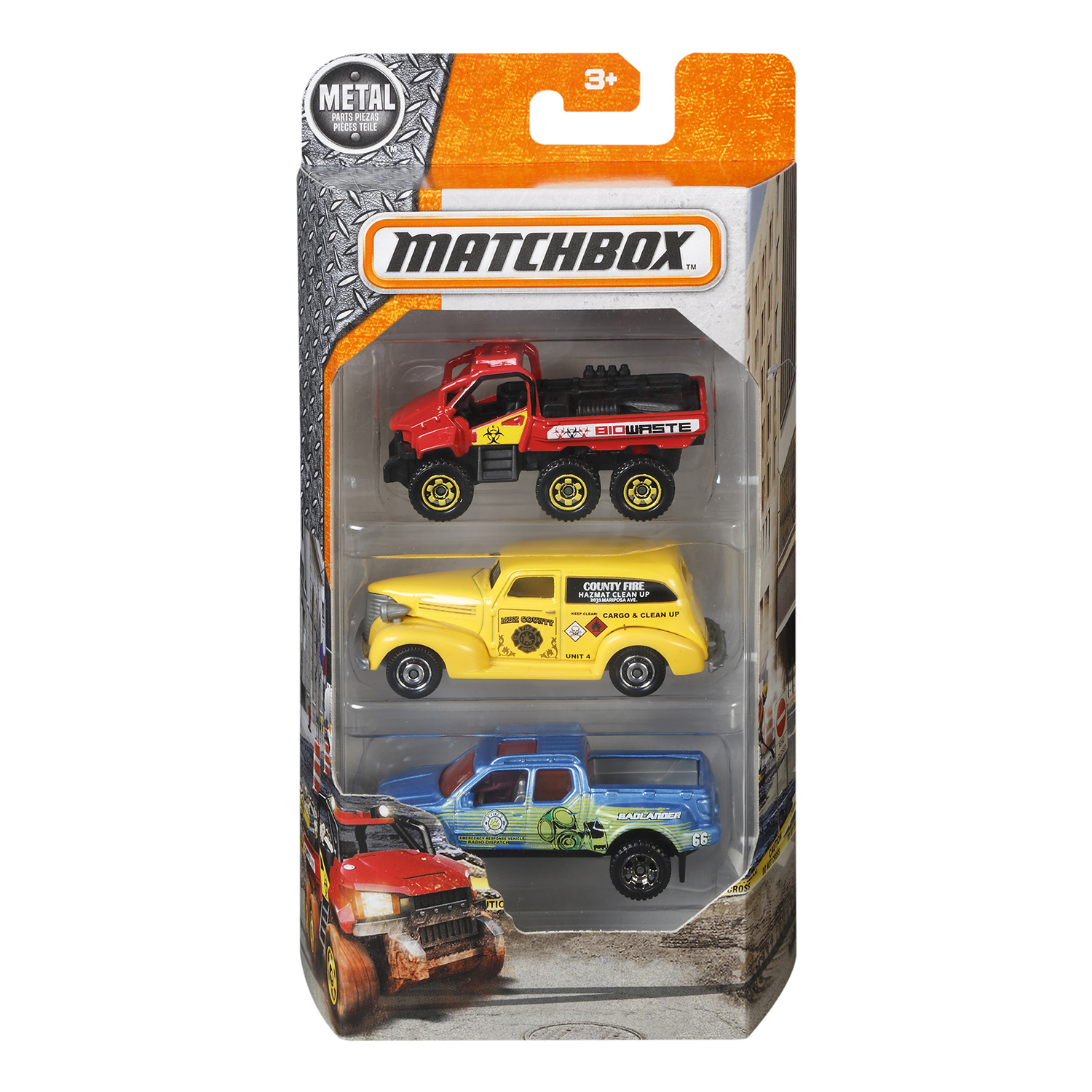 Игровой набор Matchbox 3 машинки в ассортименте C3713 - фото 16