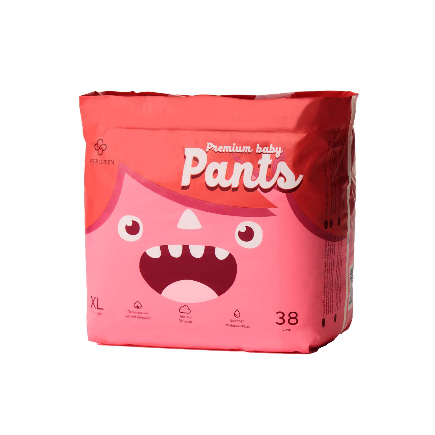 Подгузники-трусики SUPERGREEN Premium baby Pants размер XL 13 - 18 кг 38 шт - фото 9