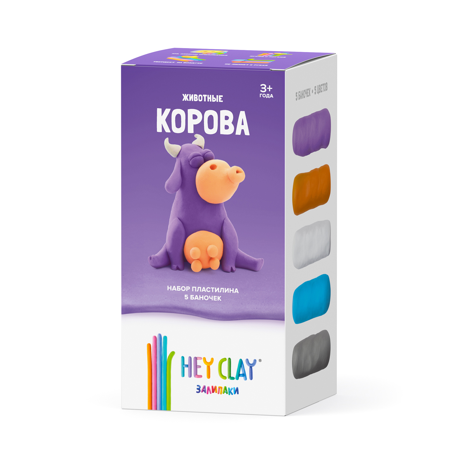 Пластилин Hey Clay Залипаки Корова - фото 1