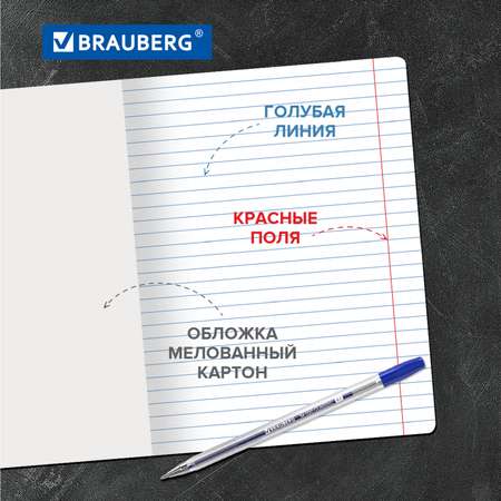 Тетрадь Brauberg 18л комплект 20шт Классика New линия ассорти