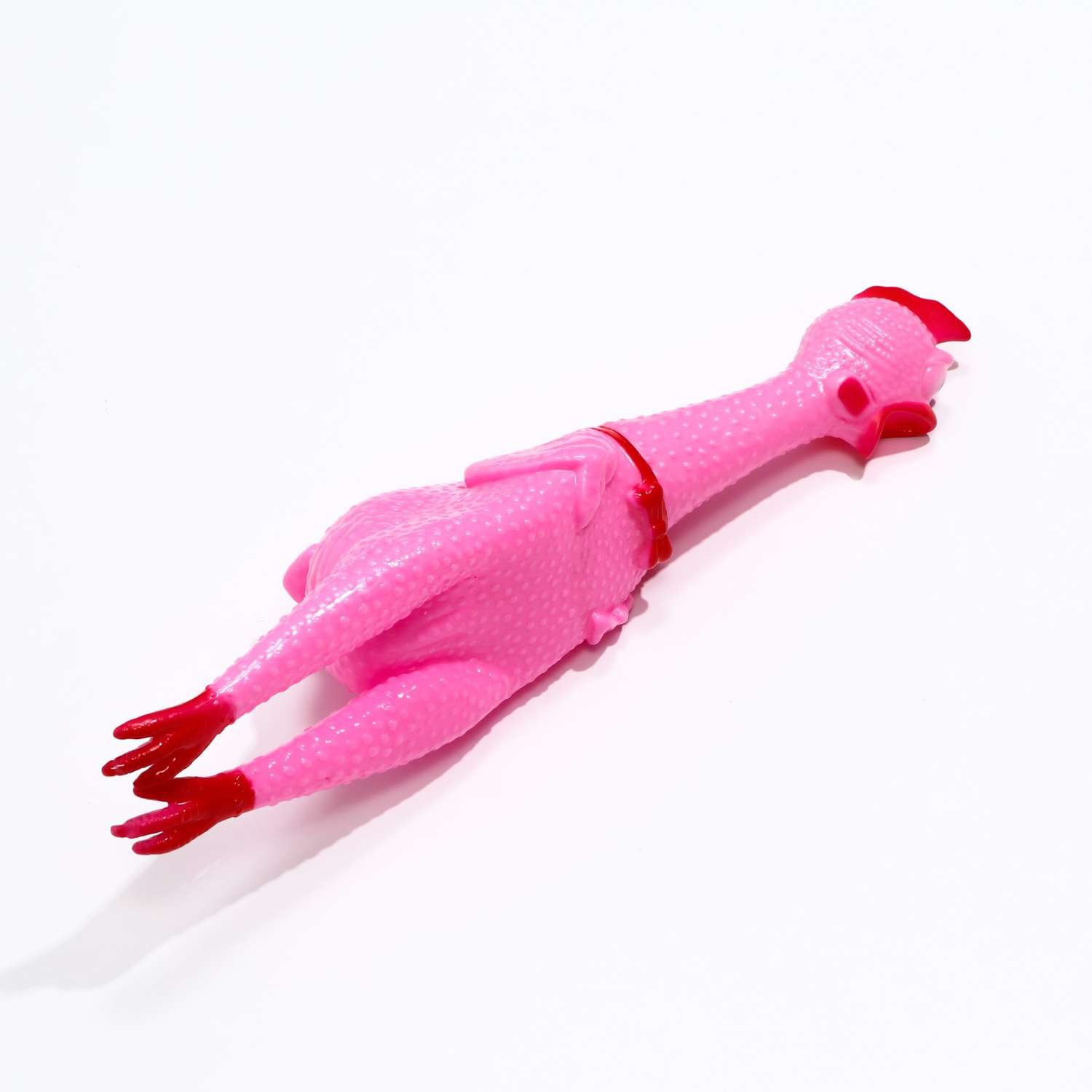 Игрушка для собак Пижон пищащая Задумчивая курица XL 41 см розовая - фото 1