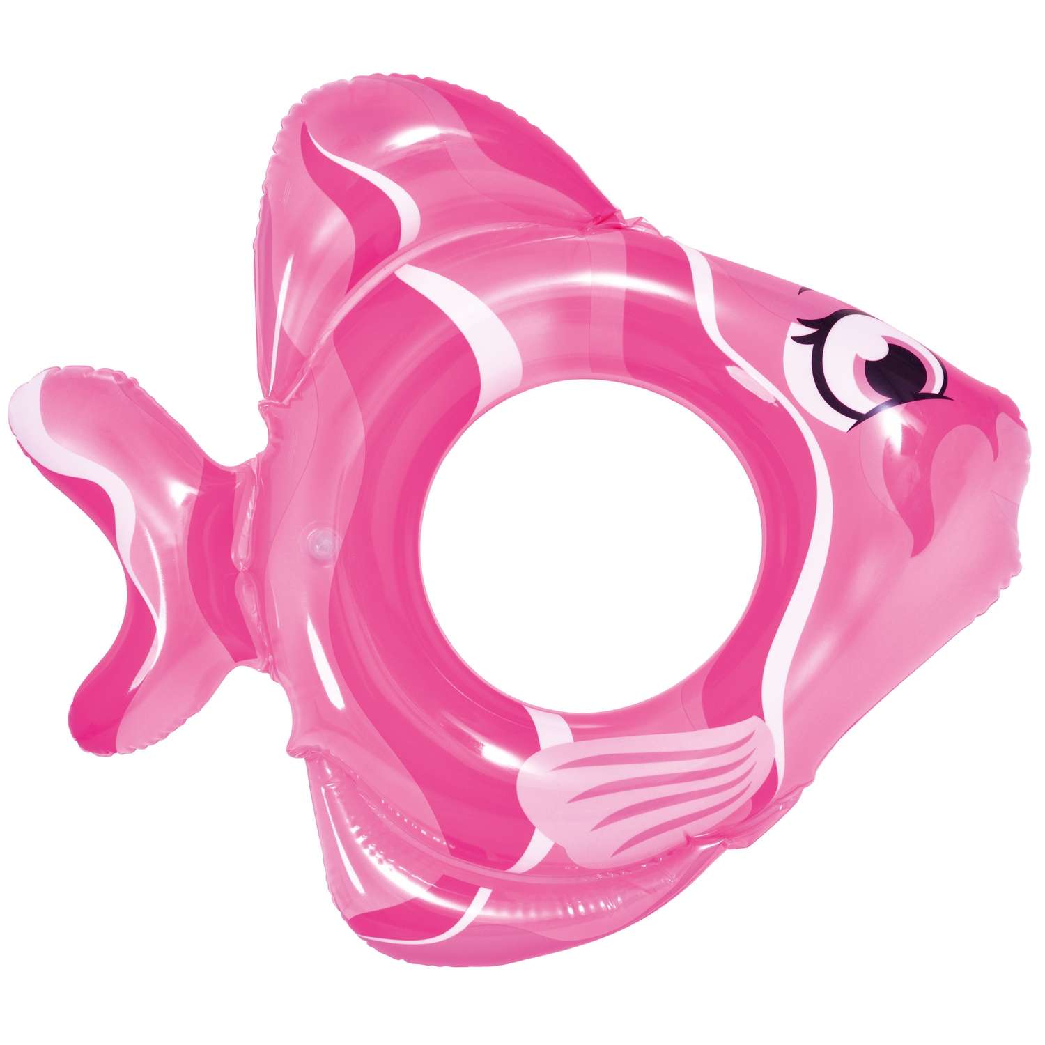 Надувной круг для плавания Jilong Рыбки 79х71 см розовый - фото 1