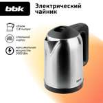 Чайник электрический BBK EK1809S нержавеющая сталь/черный 1.8 л