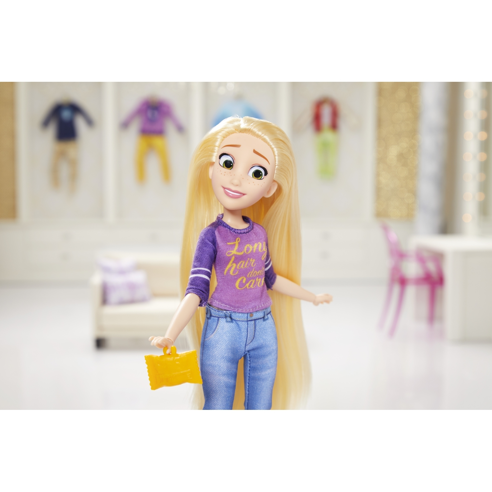 Кукла Disney Princess Hasbro Комфи Рапунцель E8402ES0 купить по цене 599 ₽  в интернет-магазине Детский мир