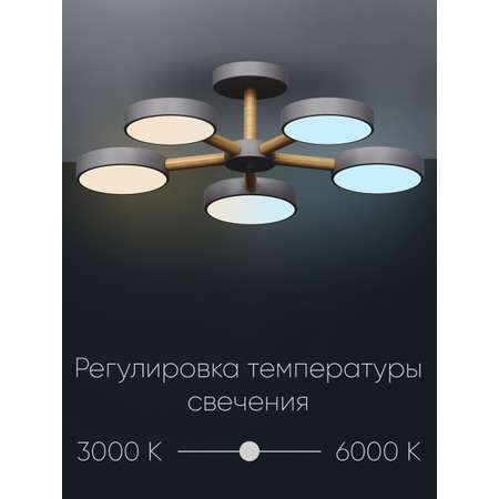 Светильник светодиодный Wedo Light потолочный 90W серый LED