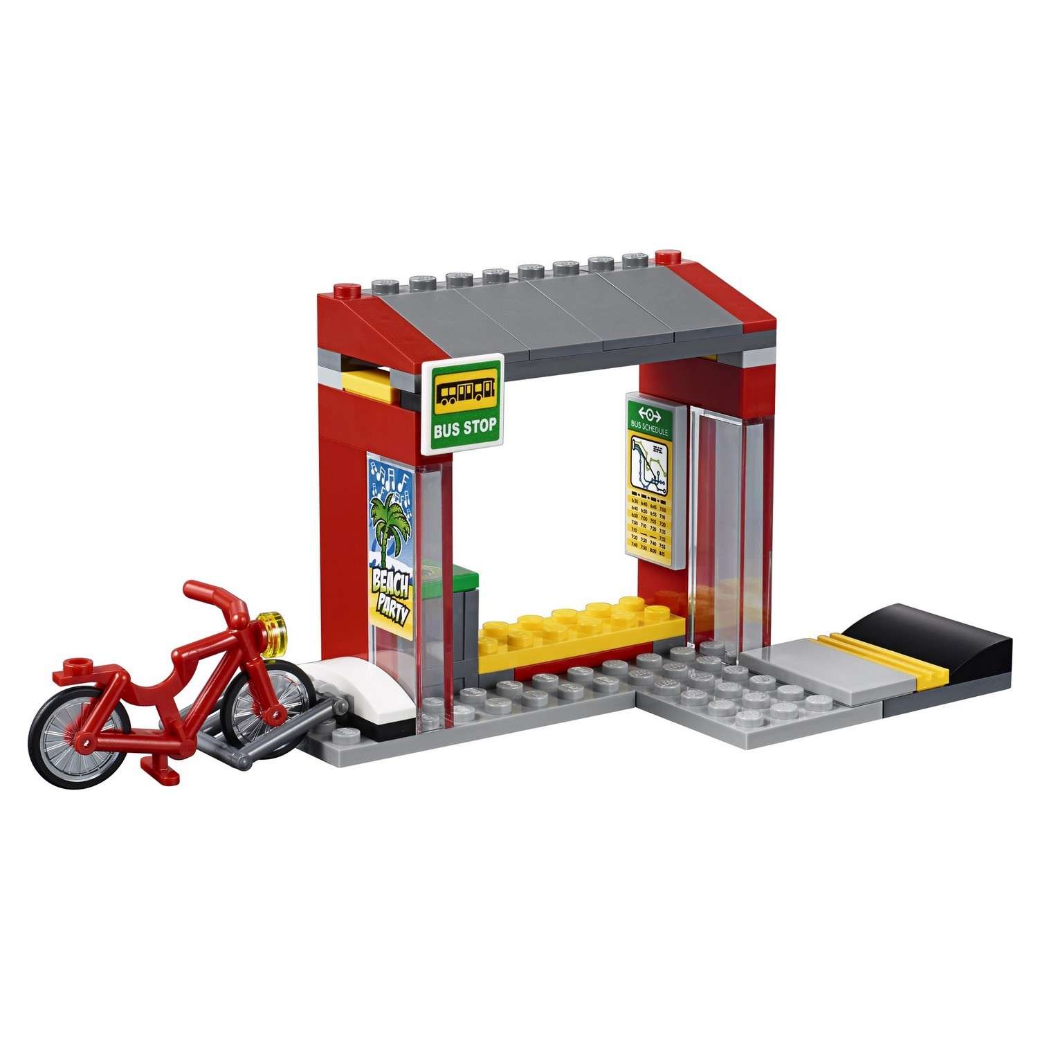 Конструктор LEGO City Town Автобусная остановка (60154) - фото 13