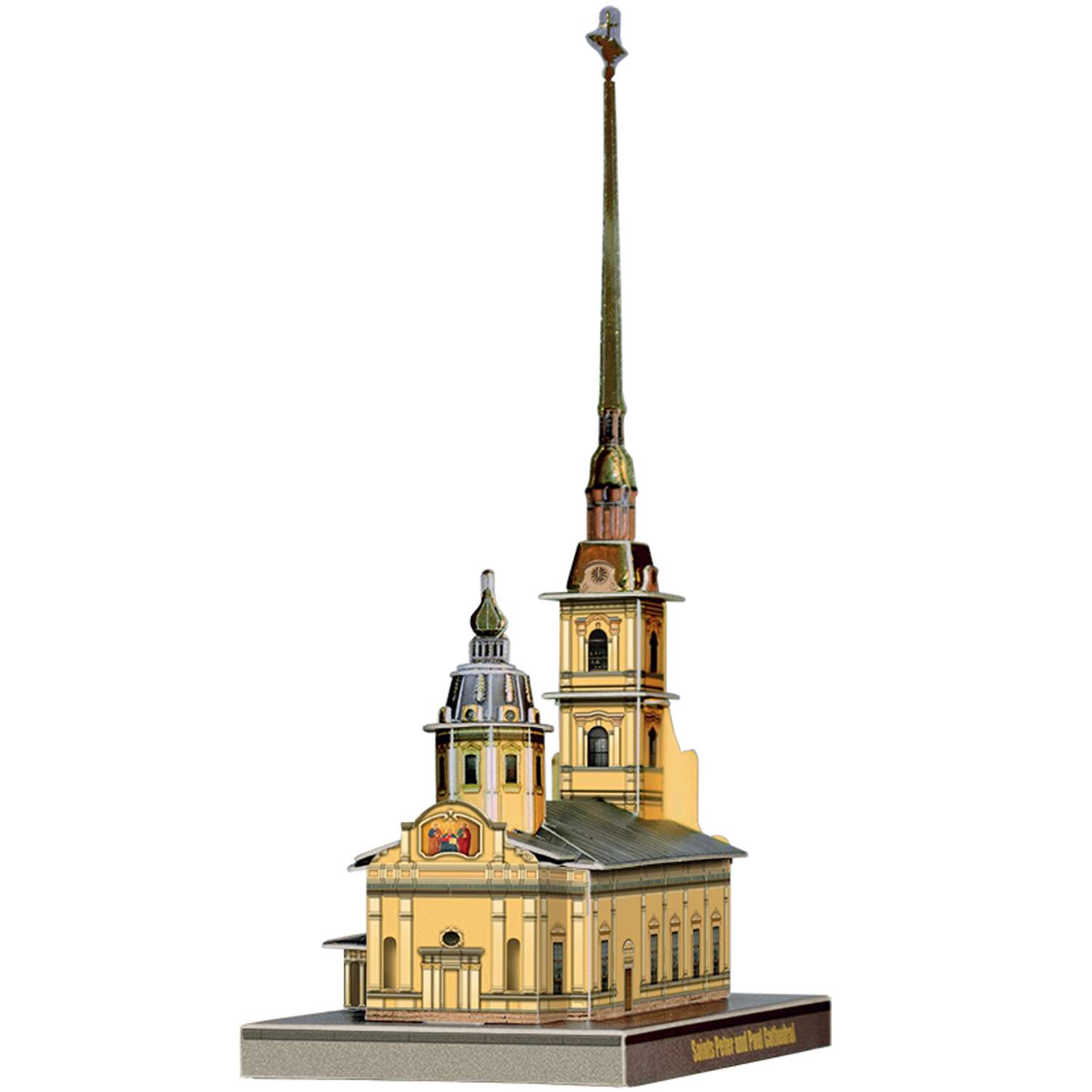 Сборная модель Умная бумага Города в миниатюре Петропавловский собор 481 481 - фото 2