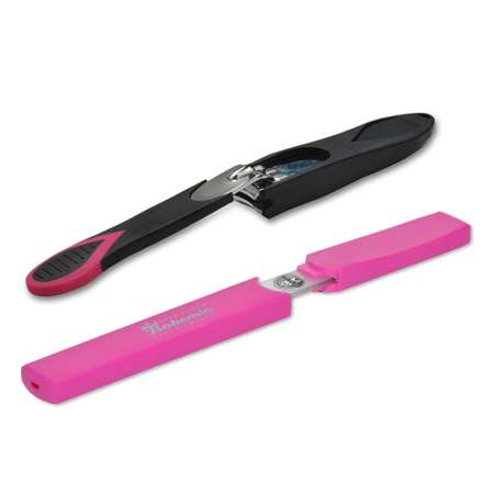 Набор маникюрный BOHEMIA Czech Glass Nail Files книпсер и пилка для ногтей розовый