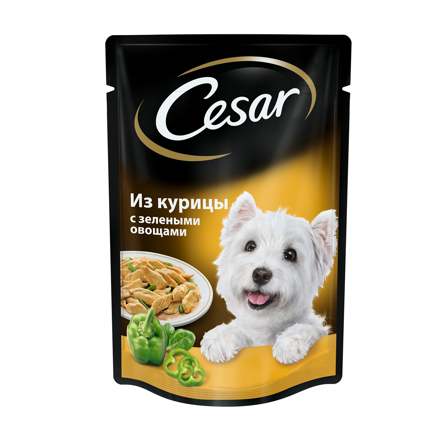 Влажный корм для собак Cesar 0.1 кг курица (полнорационный) - фото 1