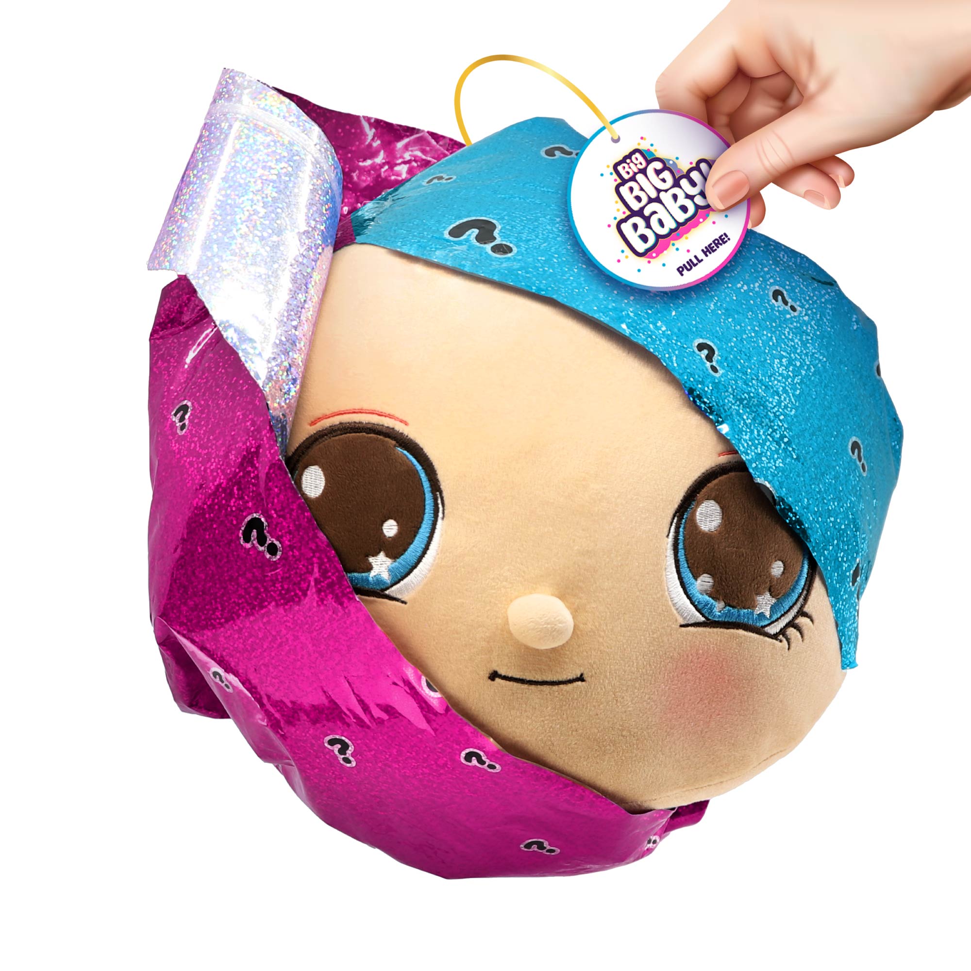 Игрушка сюрприз BIG BIG BABY Мягконабивная интерактивная кукла в шаре с аксессуарами - фото 12