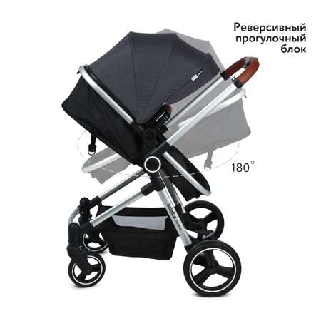 Коляска-трансформер Babyton FlexiRide Black grey