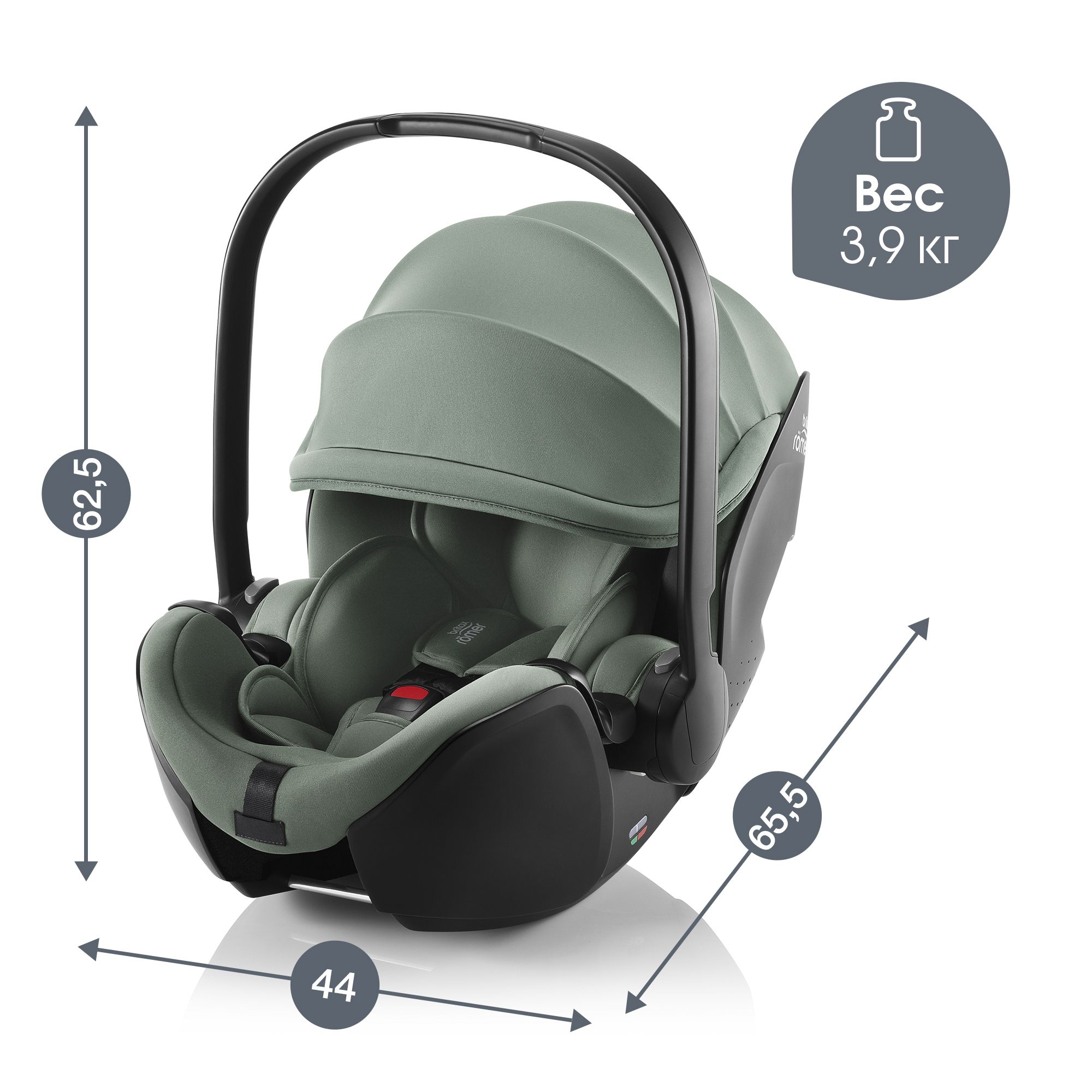 Детское автокресло Britax Roemer Baby-Safe Pro Jade green - фото 12