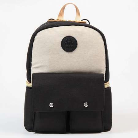 Сумка-рюкзак Sima-Land для хранения вещей малыша цвет черный/серый