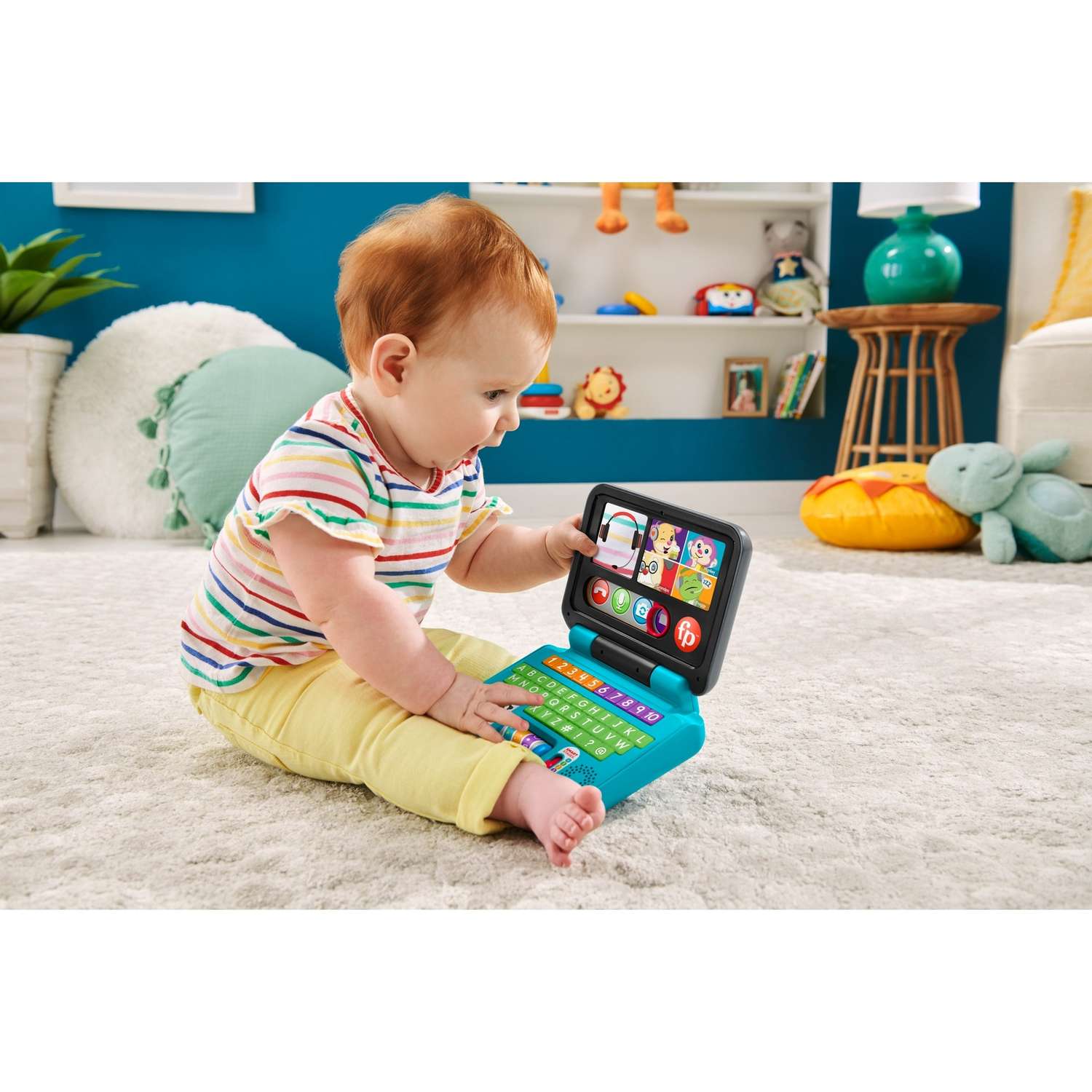 Игрушка Fisher Price Смейся и учись Ноутбук для малыша HHH06 - фото 14