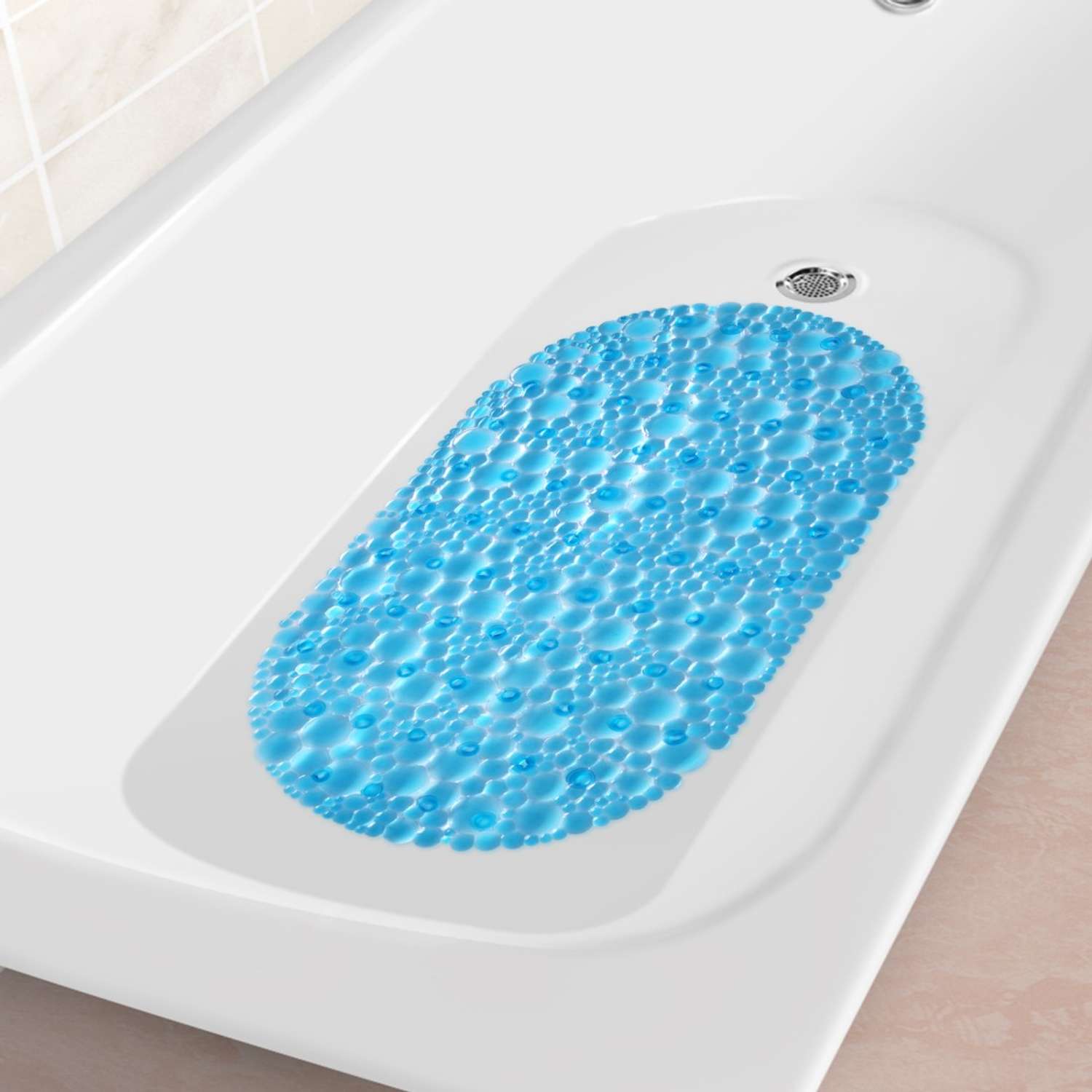 Коврик для ванны с присосками Varmax Веселые пузырьки 67х38 см - фото 10