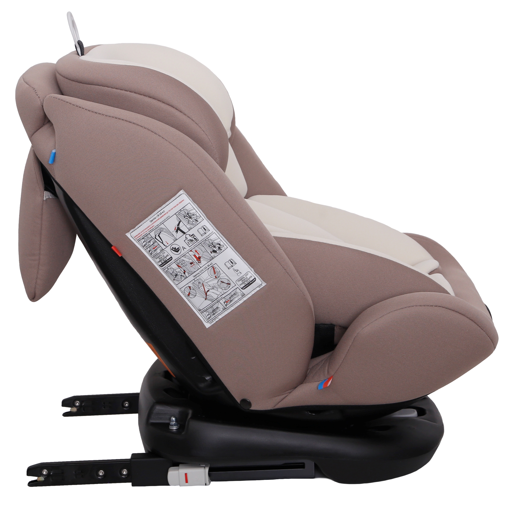 Детское автокресло Еду-Еду KS 360 ISOFIX гр.0+/I/II/III серия Level One beige - фото 6