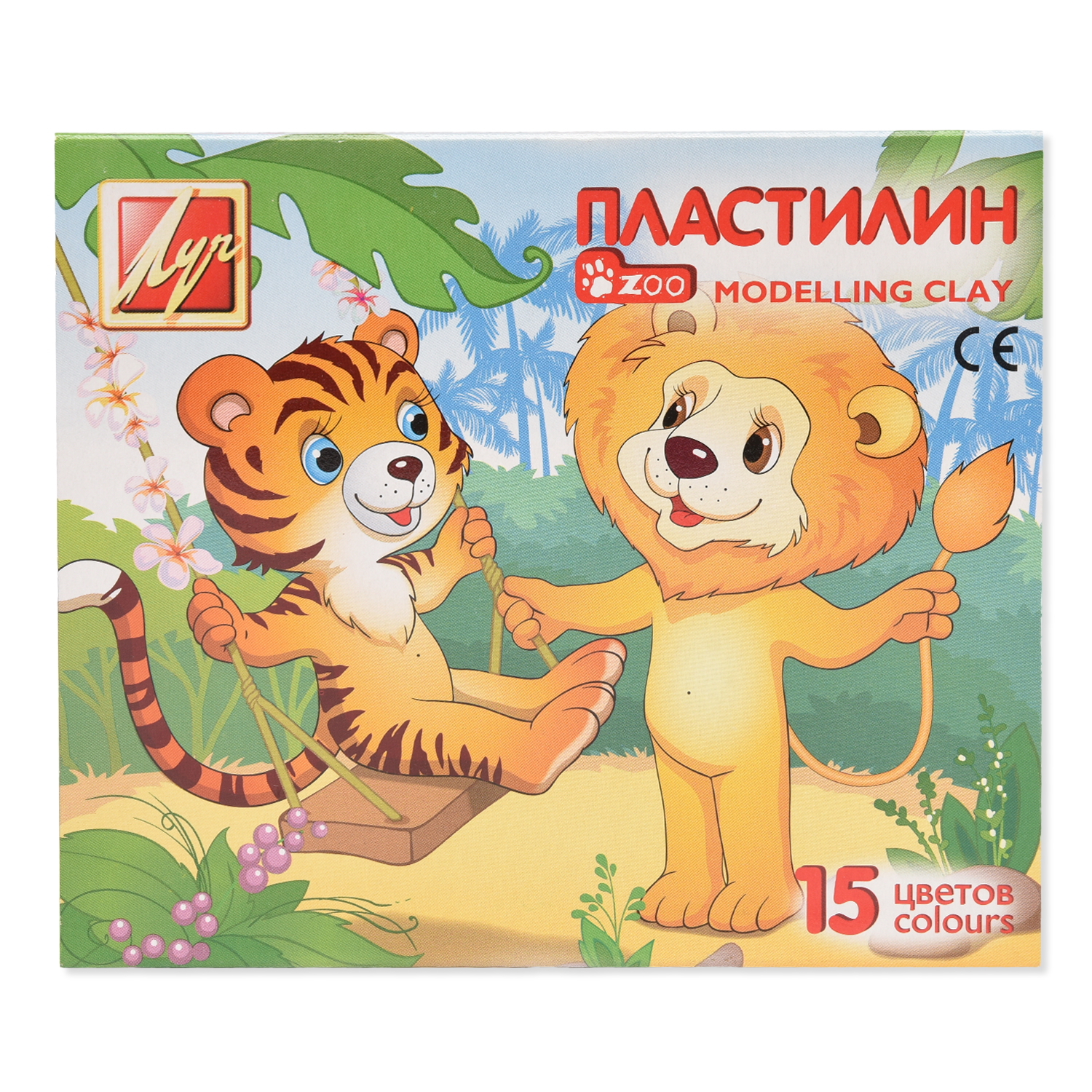 Пластилин Луч ZOO 15 цветов - фото 2