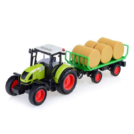 Трактор WENYI с прицепом для перевозки сена со световыми и звуковыми эффектами